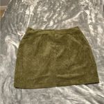 Ci Sono  Olive Corduroy Mini Skirt Photo 1