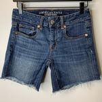 American Eagle American‎ Eagle Outfitters Midi Denim Cutoff Shorts Photo 0