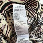 Topshop ‎ Animal Print Ruched Short Sleeve Crop Top Photo 7