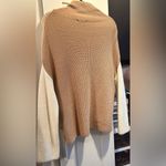 NWOT Miracle Color Block Knit Cowl Neck Sweater White Size s/m Photo 3