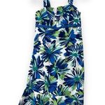 Madison Leigh  size 10 blue green floral sundress padded top adjustable straps Photo 0