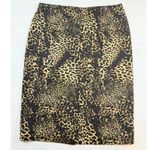 Grace Elements Womens XL Leopard Print Pencil Skirt Knee Length Business Casual Photo 4