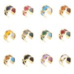 Adjustable ring with reversible color insert. Photo 1