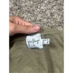 Princess Polly  jamison reid crop top khaki green tie front plunge neck ruffle 8 Photo 5