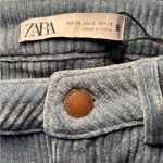 ZARA  Blue Corduroy Slim Flare Pants Size 2/34 NEW Boho Hipster Photo 11
