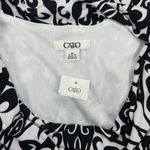 Cato  Damask Cowl Neck Damask Print Mini Dress Black White Size 12 Photo 7