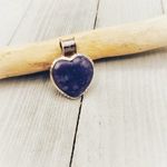 Natural Purple Lepidolite 925 Sterling Silver Pendant Photo 2