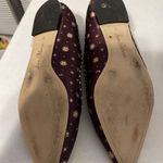 Sam Edelman  Women's Rivera Flat Size 8 Gold & Burgundy Pointed Toe Photo 5