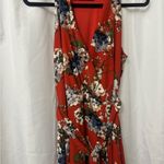Chetta B  Red Floral Maxi Dress Photo 3