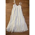 EXPRESS  White Ruffled Tiered Maxi Dress Size Medium Photo 1