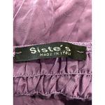 Sistes Made in Italy Purple Strapless Top White Floral Lace Trim Boho Summer Photo 5