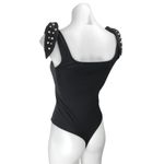 EXPRESS Black Sleeveless Beaded Tie Strap Cami Camisole Tank Bodysuit Top Sz XS Photo 1