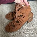 SO Brown Suede Lace-Up Sandals Photo 2