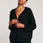 NWOT LESJOUR BLACK BUTTONED CARDIGAN BIZ Photo 0