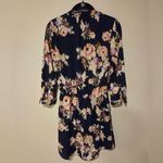 Daniel Rainn  Floral Mini Dress - Navy and Pink Size XS Photo 2