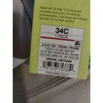 All In Motion  NWT *FLAWS* Sz 34C High Support Front Zip Cream Sculpt Sports Bra Photo 7