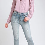 Lulus LULU’S On A Whimsy Lavender Crochet Long Sleeve Button Up Top Photo 0