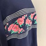 Vintage Floral Double Sided Sweatshirt Size L Photo 2