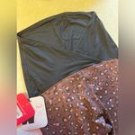 Isabel Maternity  Leggings Brown Leopard Active CrossOver Panel NWT S Photo 7