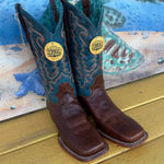 Corral  Brown and Teal Western Boots size 8.5 Photo 0