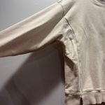 Aerie Beige Distress Crewneck Sweatshirt Sz Small Photo 4