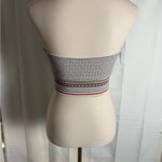 Free People  Black and Gray Strapless Crop Top Photo 1