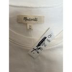 Madewell Women’s  Cream Cotton Blend Cap Sleeve T-Shirt Sz XS Photo 3
