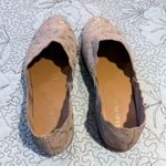 KLUB NICO Georgette Made in Spain Scalloped Flat ~Pewter Floral Sz EU 36 US 6 Tan Photo 7