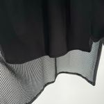 Finley Button Down Shirt SZ Small Sleeveless Mesh Black USA Made Luxury Classic Photo 7