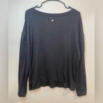 Zella  Women’s Black Long Sleeve Twist Knot Top Size M‎ Photo 4