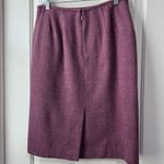 Kasper Vintage  Wool Pencil Skirt Purple Tweed 10 Photo 3