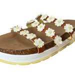 No Boundaries  NOBO Daisy Cork Platform Sandals Slide Chunky Boho Hippie Y2K Sz 9 Photo 1