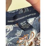 American Eagle  Outfitters XS Halter Dress Blue Floral Boho Mini Photo 3