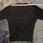 Vintage v neck button down bolero Cardigan Black Size M Photo 7