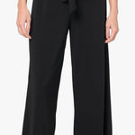 Adrianna Papell  Pants‎ Womens 6 Black Wide Leg Crop Tie Waist Pull On Photo 0