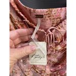 Free People Cropped Top Womens Large Pink Combo Hilary Printed Square Neck B96 Photo 3