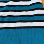 White House | Black Market WHBM Henley Sweatshirt Blouse Pullover Striped Sweater Boat Neck Casual, Size S Photo 7