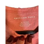 American Eagle Pink Short Sleeve Trim Distressed Flower T-Shirt Women Sz XS Photo 5