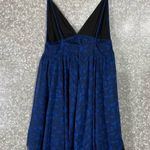 Sparkle & Fade Urban Outfitters Blue Chiffon Dress - Size Medium - Black Lace Photo 7