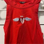 Angel Heart Embroidered Tank Top Size XS Photo 3