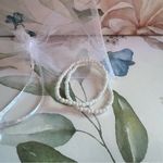 Elegant White Pearl Bracelet Set Photo 0