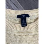 Gap XS Yellow 100% Cotton Cable Knit Crewneck Sweater Cozy Classic Comfy Preppy Photo 2
