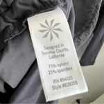 Athleta  Half Zip Ruched Guard Longline Top Gray Small Photo 11