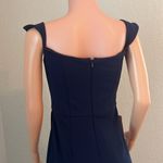 BHLDN  NEW Chiffon ROSSI CREPE Maxi Dress Bridesmaid SIZE 6 DARK BLUE FORMAL NWT Photo 4