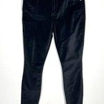 Johnny Was NEW Black Velvet Embroidered Skinny Jeans sz 28 Photo 0