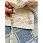 80s VTG L.L. Bean Cotton Knit Top Short Sleeve Striped‎ Pastel Sweater Size S Yellow Photo 5