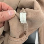 ZARA  Basic Sz XS Sweatshirt Long Sleeve Crew Neck Zipper Pull In Back Dusty Pink Photo 6