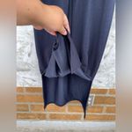 Evereve Elastic Waistband Drawstring Navy Blue Midi Dress size medium Photo 8