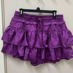Purple tiered ruffle skort Photo 0