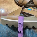 REEF NWT  Kaia platform cross Slide Sandals tan natural size 9 Photo 3
